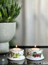 Load image into Gallery viewer, Pair of Portmeirion “Pomona” Tea Light Candle Holders – England
