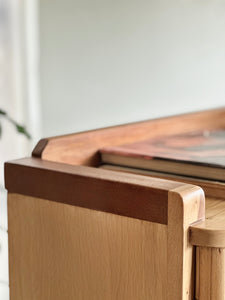 Vintage Cabinet With Glass Doors