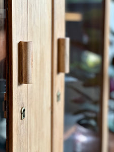 Vintage Cabinet With Glass Doors