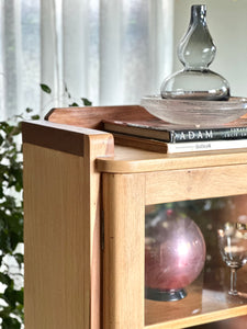 Vintage Cabinet With Glass Doors