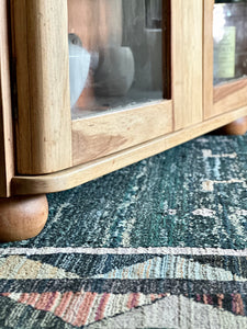 Vintage Cabinet With Glass Doors