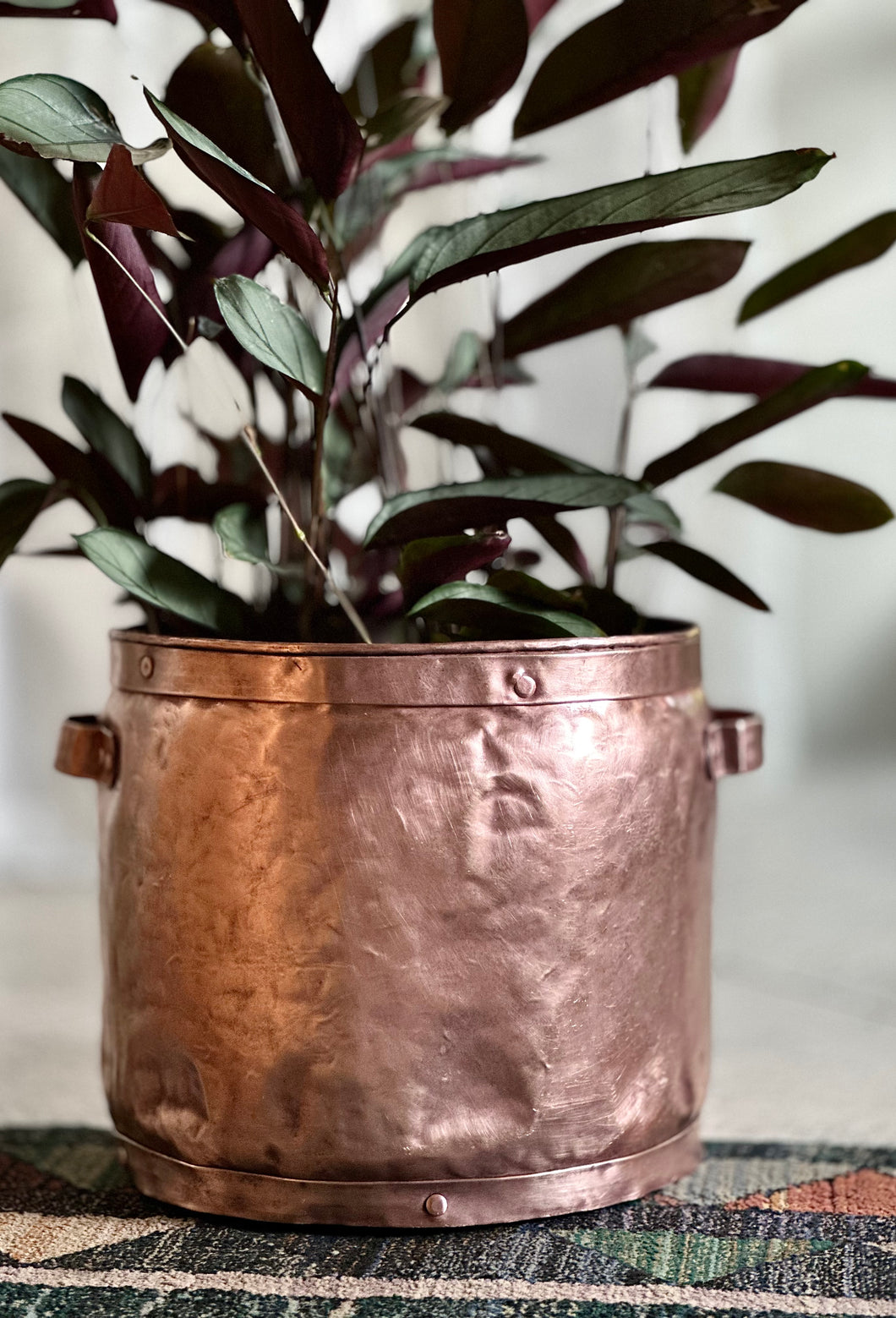 large copper planter indoor Large Vintage Copper Planter – RE-TREND
