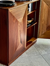 Load image into Gallery viewer, Impressive Kiaat Cabinet with Geometric Door Design
