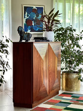 Load image into Gallery viewer, Impressive Kiaat Cabinet with Geometric Door Design
