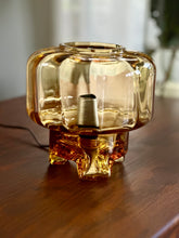 Load image into Gallery viewer, Vintage Italian Amber Glass Lamp
