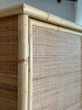 Load image into Gallery viewer, Vintage, Italian Rattan &amp; Bamboo Wardrobe
