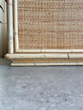 Load image into Gallery viewer, Vintage, Italian Rattan &amp; Bamboo Wardrobe
