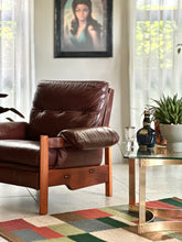 Load image into Gallery viewer, Mid-Century Teak Lounge Chair — Scandinavian Influence, c.1970s
