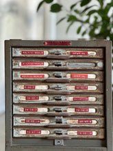 Load image into Gallery viewer, "Kardex" Industrial Metal Index Drawers
