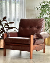 Load image into Gallery viewer, Mid-Century Teak Lounge Chair — Scandinavian Influence, c.1970s
