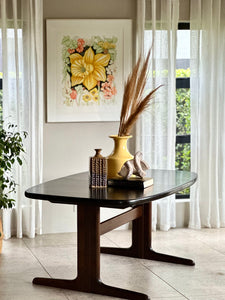 Mid-Centuty "Skovby" Extendable Dining Table - Two Concealed Extensions