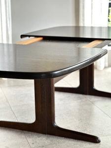 Mid-Centuty "Skovby" Extendable Dining Table - Two Concealed Extensions