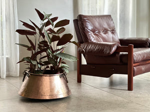 Large Copper Planter with Two Handles