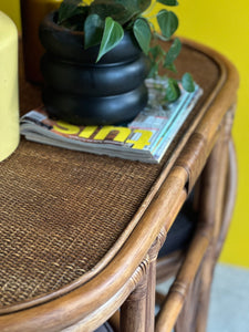 Vintage Cane Set - Table & Two Chairs