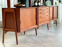 Load image into Gallery viewer, Three-Bay Modular Danish Wall Unit | Room Divider
