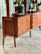 Load image into Gallery viewer, Three-Bay Modular Danish Wall Unit | Room Divider
