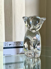 Load image into Gallery viewer, Clear Crystal Glass Cat Figurine
