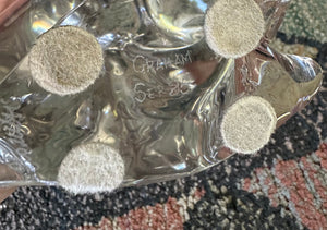 Clear Crystal Glass Cat Figurine