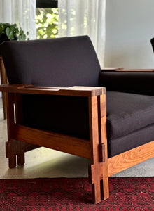 Pair of Mid-Century, Brutalist Armchairs