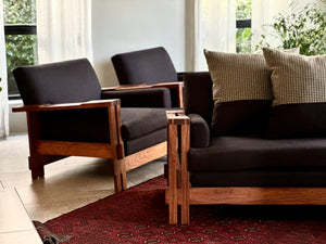 Pair of Mid-Century, Brutalist Armchairs