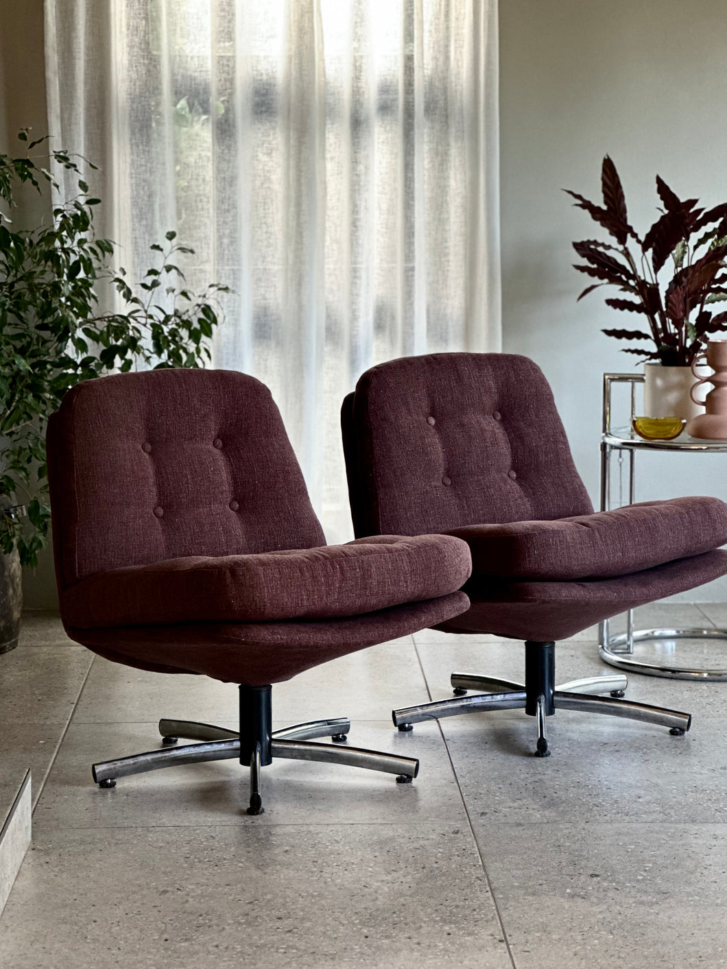 Pair of Retro Lounge Chairs