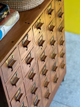 Load image into Gallery viewer, Solid Wood, Library Index Cabinet | Multidrawer Unit
