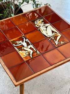 Retro Tile-Top Coffee Table