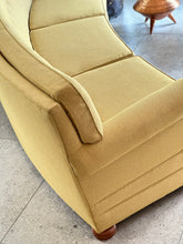 Load image into Gallery viewer, Large Curved Vintage Upholstered Couch
