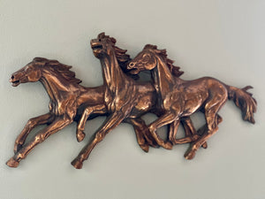 Moulded Wall Hanging Horses