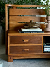 Load image into Gallery viewer, Bed Set by Torrente Furniture | Base, Pedestals &amp; Headboard
