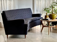 Load image into Gallery viewer, Vintage Four Seater Curved Couch
