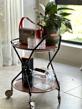 Load image into Gallery viewer, Retro Foldable Drinks Trolley
