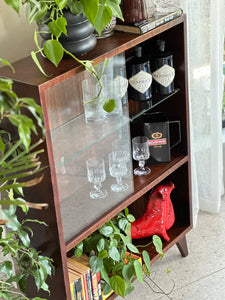 Imbuia Bookshelf/ Display or drinks Cabinet