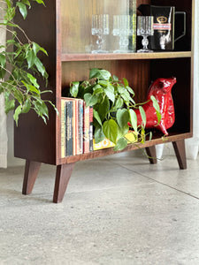 Imbuia Bookshelf/ Display or drinks Cabinet