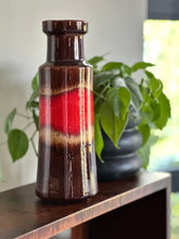 Load image into Gallery viewer, A cylindrical pottery vase by Scheurich of West Germany
