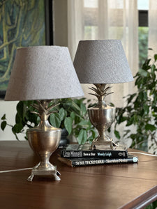 A Pair Of Pineapple-Shaped Lamps