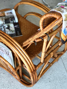 Vintage Handcrafted Rattan Lounge Chair
Boho | Organic Form | Adjustable Recline | Rare Collector’s Piece