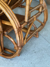 Load image into Gallery viewer, Vintage Handcrafted Rattan Lounge Chair
Boho | Organic Form | Adjustable Recline | Rare Collector’s Piece
