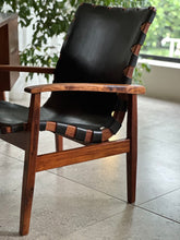 Load image into Gallery viewer, Mid-Century, Leather &amp; Wood Lounge Chair
