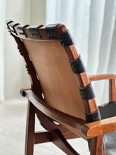 Load image into Gallery viewer, Mid-Century, Leather &amp; Wood Lounge Chair
