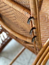 Load image into Gallery viewer, Vintage Handcrafted Rattan Lounge Chair
Boho | Organic Form | Adjustable Recline | Rare Collector’s Piece
