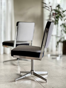MCM Chromed Office Chair