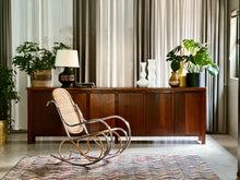 Load image into Gallery viewer, Mid-Century, Solid Imbuia Server Cabinet with Multiple Doors
