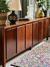 Load image into Gallery viewer, Mid-Century, Solid Imbuia Server Cabinet with Multiple Doors
