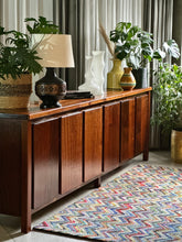 Load image into Gallery viewer, Mid-Century, Solid Imbuia Server Cabinet with Multiple Doors
