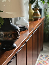 Load image into Gallery viewer, Mid-Century, Solid Imbuia Server Cabinet with Multiple Doors
