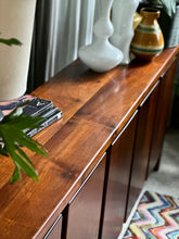 Load image into Gallery viewer, Mid-Century, Solid Imbuia Server Cabinet with Multiple Doors
