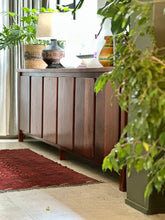 Load image into Gallery viewer, Mid-Century, Solid Imbuia Server Cabinet with Multiple Doors
