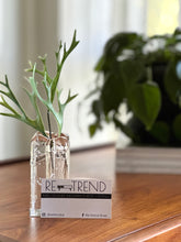 Load image into Gallery viewer, Post-Modern Block Glass Bud Vase
