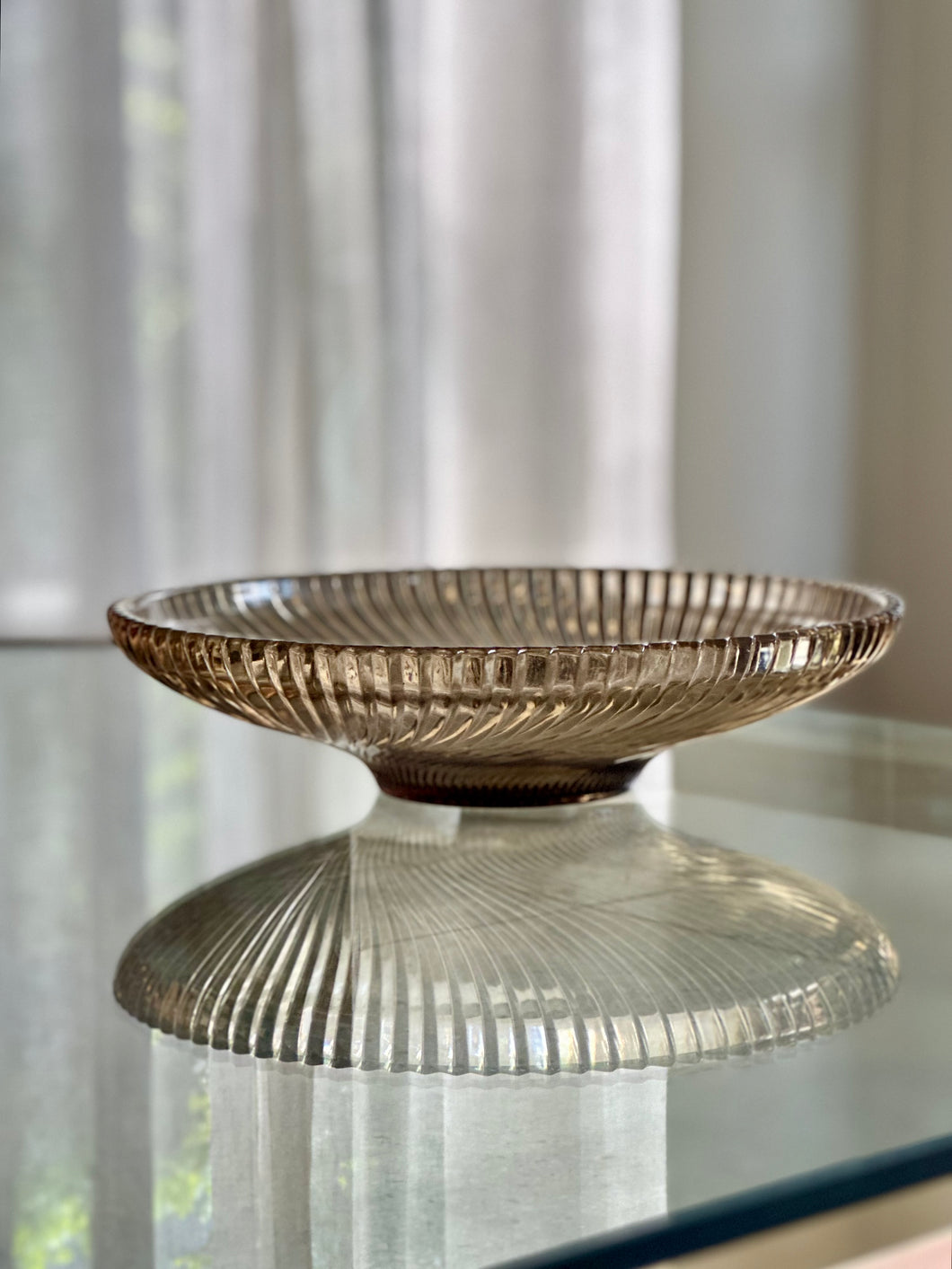 French Glass Bowl By Gowardand Green